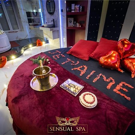 Sensual Spa- Love Room Jacuzzi Hammam Terrasse 낭시 외부 사진