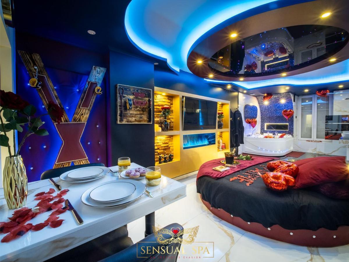 Sensual Spa- Love Room Jacuzzi Hammam Terrasse 낭시 외부 사진