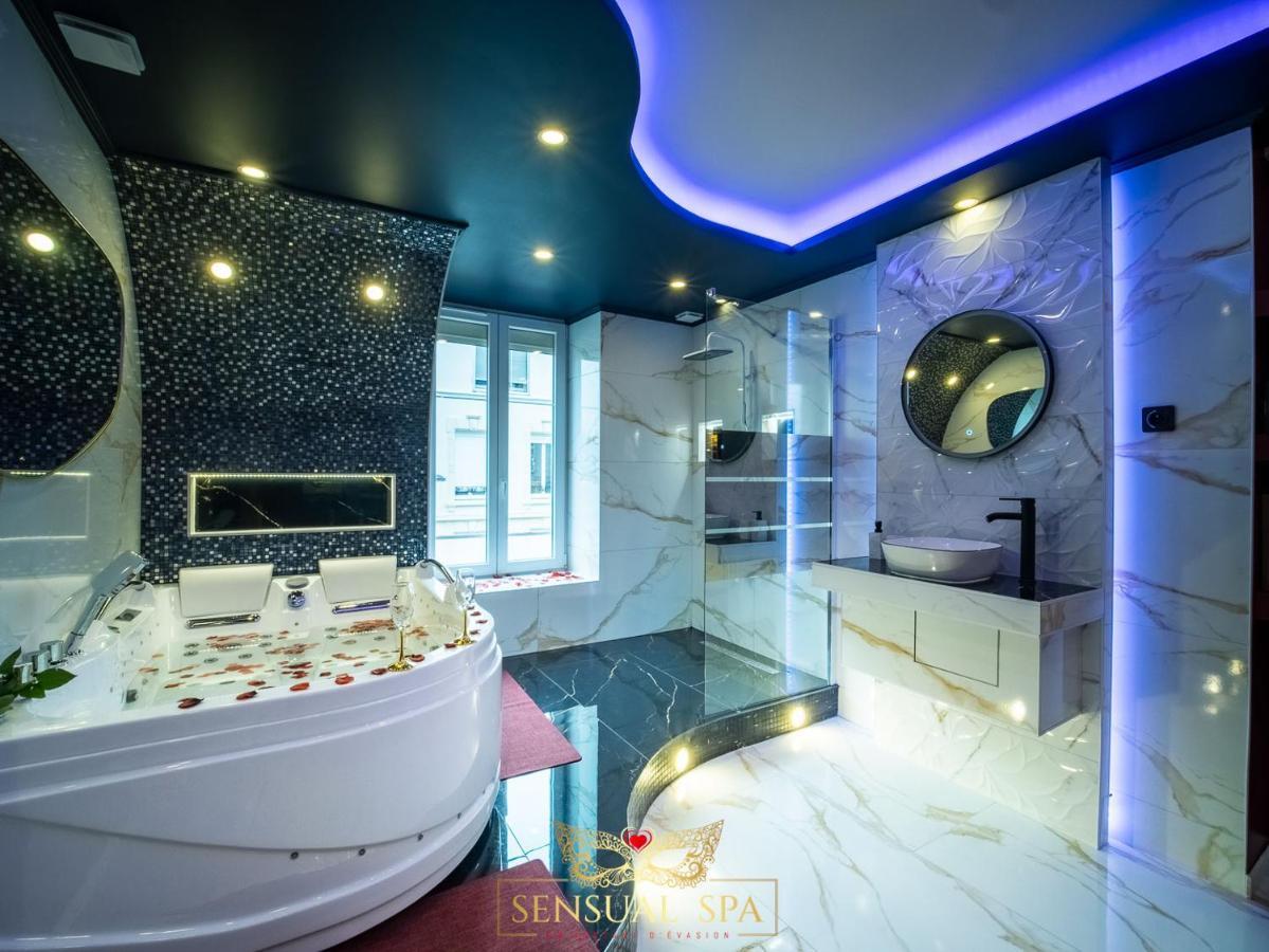 Sensual Spa- Love Room Jacuzzi Hammam Terrasse 낭시 외부 사진