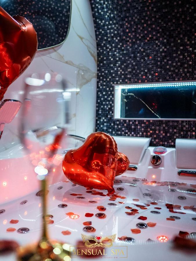 Sensual Spa- Love Room Jacuzzi Hammam Terrasse 낭시 외부 사진