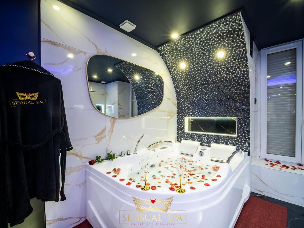 Sensual Spa- Love Room Jacuzzi Hammam Terrasse 낭시 외부 사진