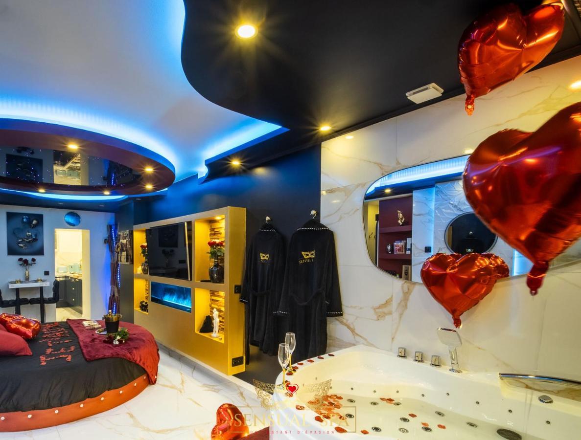 Sensual Spa- Love Room Jacuzzi Hammam Terrasse 낭시 외부 사진