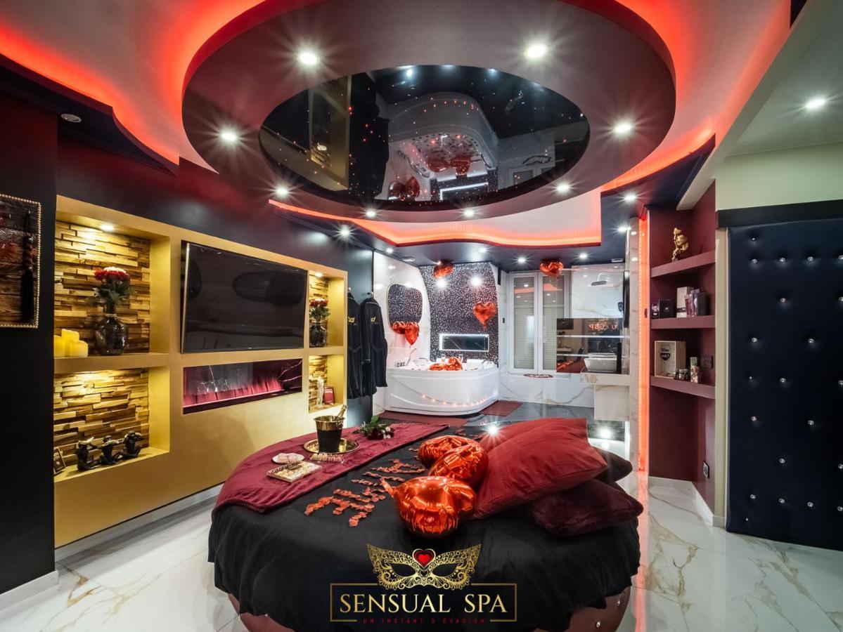 Sensual Spa- Love Room Jacuzzi Hammam Terrasse 낭시 외부 사진
