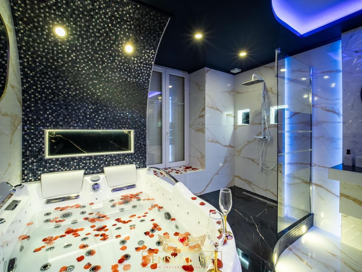 Sensual Spa- Love Room Jacuzzi Hammam Terrasse 낭시 외부 사진