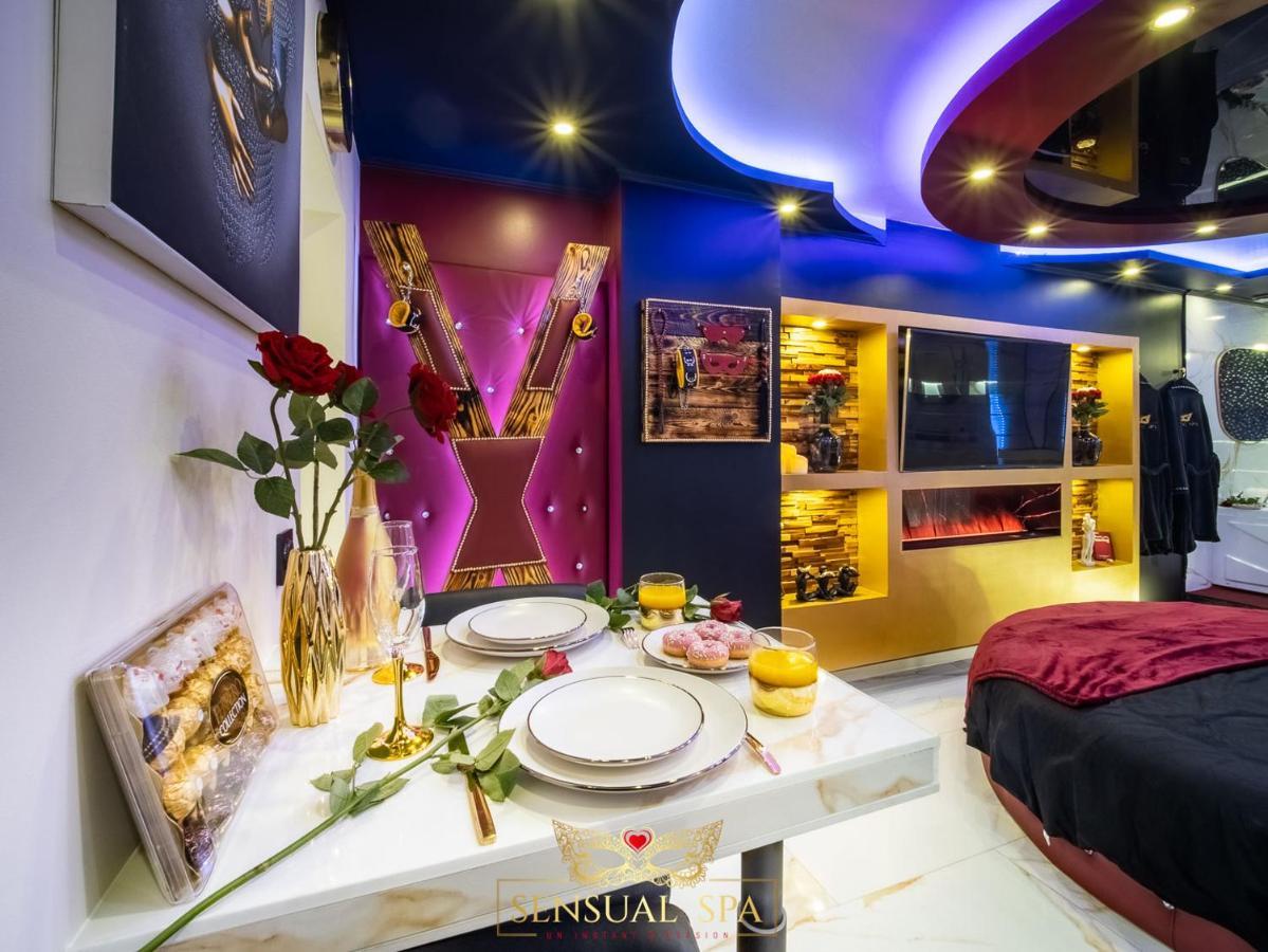 Sensual Spa- Love Room Jacuzzi Hammam Terrasse 낭시 외부 사진