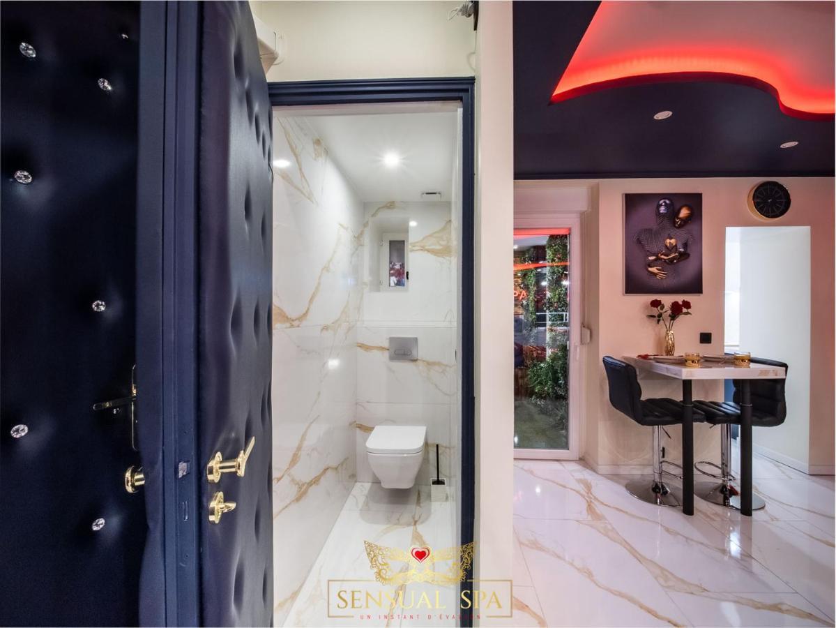 Sensual Spa- Love Room Jacuzzi Hammam Terrasse 낭시 외부 사진