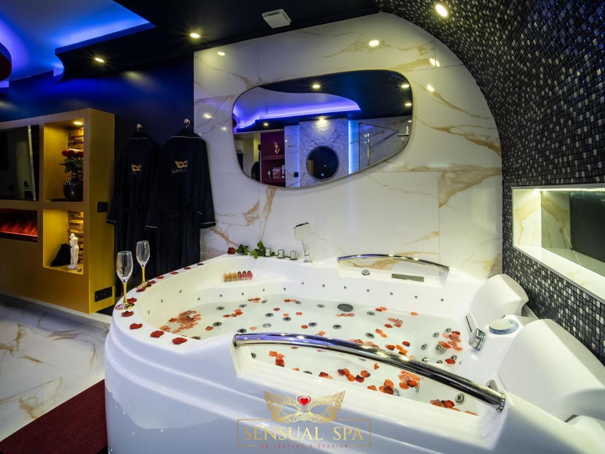 Sensual Spa- Love Room Jacuzzi Hammam Terrasse 낭시 외부 사진
